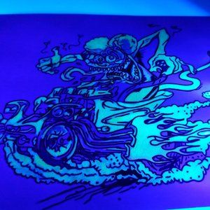 Ratfink Blacklight print